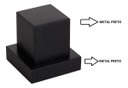 Ver imagem 2 de Acabamentos Registro Quadrado 1/2 3/4 P/ Deca Metal Preto
