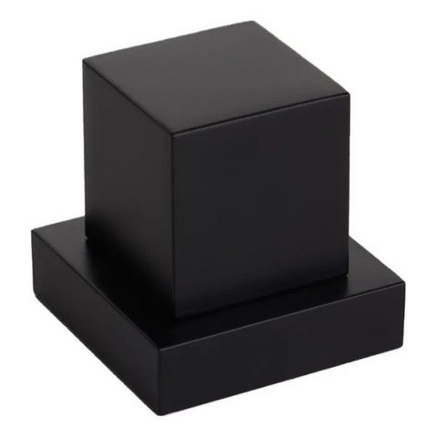 Acabamentos Registro Quadrado 1/2 3/4 P/ Deca Metal Preto