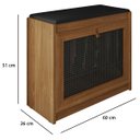 Ver imagem 3 de Sapateira Banco Plenitude com Prateleira Interna e Porta Basculante - Lh Móveis