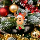 Ver imagem 2 de Decoração Árvore Natal Prendedores Alce Rena Jogo Kit 36pçs