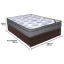 Ver imagem 3 de Cama Box Baú Marrom e Colchão Iso Superpocket Molas Ensacadas Viúvo Ortobom