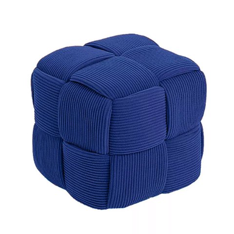 Puff Decorativo Quadrado Mini Lounge Assento Apoio para Os Pés para Sala Quarto