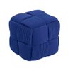 Puff Decorativo Quadrado Mini Lounge Assento Apoio para Os Pés para Sala Quarto - 1