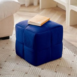 Puff Decorativo Quadrado Mini Lounge Assento Apoio para Os Pés para Sala Quarto - 2