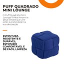 Ver imagem 4 de Puff Decorativo Quadrado Mini Lounge Assento Apoio para Os Pés para Sala Quarto