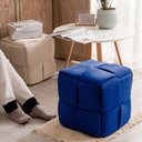 Ver imagem 3 de Puff Decorativo Quadrado Mini Lounge Assento Apoio para Os Pés para Sala Quarto