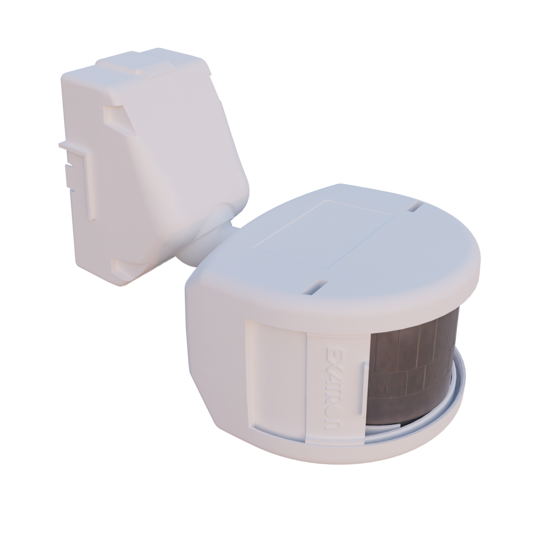 Sensor Presença Luz Lâmpada LED Bivolt 180 Graus Interno Externo Foto Célula Branco Exatron - 1