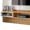 Painel Suspenso Degan P/ Tv's Até 60" C/ 3 Nichos 100% MDF Off White / Freijó Dalla Costa - 3
