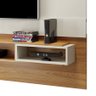 Painel Suspenso Degan P/ Tv's Até 60" C/ 3 Nichos 100% MDF Off White / Freijó Dalla Costa - 6