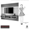 Painel Suspenso Degan P/ Tv's Até 60" C/ 3 Nichos 100% MDF Off White / Freijó Dalla Costa - 7