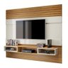 Painel Suspenso Degan P/ Tv's Até 60" C/ 3 Nichos 100% MDF Off White / Freijó Dalla Costa - 1