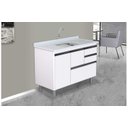 Ver imagem 1 de Gabinete Cozinha Coliseu Madeirado 118cm Branco - Rorato