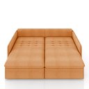 Ver imagem 5 de Sofá Reclinável e Retrátil Gandalf Bipartido 154cm Caixa Zero com Almofadas Bouclê Terracota G33 - G