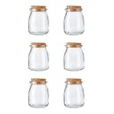 Ver imagem 1 de Pote de Vidro Borossilicato Tampa Rolha Cortiça C/6 Frasco
