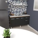 Ver imagem 3 de Balcão Cozinha Armário Gabiente Pia de 140 Cm com 4 Portas e 1 Gavetas Camila Savana Preto