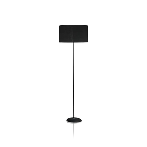 Luminária Chão Cúpula Redonda Preta