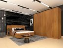 Ver imagem 1 de Guarda Roupa Casal 6 Portas 4 Gavetas 239cm Veneza Cinamomo - TCIL Móveis