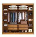 Ver imagem 3 de Guarda Roupa Casal 6 Portas 4 Gavetas 239cm Veneza Cinamomo - TCIL Móveis