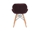 Ver imagem 4 de Cadeira de Jantar Eames Estofada na Cor Café Base Madeira Eiffel Sala Cozinha