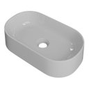 Ver imagem 1 de Cuba Pia de Apoio para Banheiro Oval 43cm Hera C08 Cinza - Mpozenato