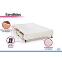 Ver imagem 4 de Cama Base c/Aux 4 Gavetas Queen Castor Poli Clean 158x198x27