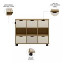 Ver imagem 2 de Nicho Organizador Marrom Freijó com 6 Gavetas Off White 1478 Qmovi