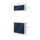 Ver imagem 2 de Conjunto para Banheiro com Basculante Kappesberg Celeste 2 Peças Branco/azul 80cm