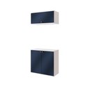 Ver imagem 4 de Conjunto para Banheiro com Basculante Kappesberg Celeste 2 Peças Branco/azul 80cm