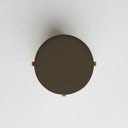 Ver mais imagens de Kit 2 Puffs Decorativos Eloah Redondo Assento Extra para Sala Quarto Pufe com Pés de Madeira Suede