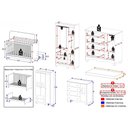 Ver imagem 4 de Quarto de Bebê Completo com Berço Americano 3 em 1 e Colchão Incluso Flor Multimóveis MP4927
