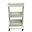Ver imagem 2 de Prateleira Organizador Multiuso 3 Andares com Rodinhas Branco