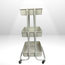 Ver imagem 4 de Prateleira Organizador Multiuso 3 Andares com Rodinhas Branco