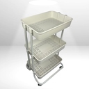 Ver imagem 6 de Prateleira Organizador Multiuso 3 Andares com Rodinhas Branco