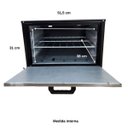 Ver imagem 4 de Forno Pequeno para Fogão 60 Litros Tampa de Inox Baixa Pressão Cefaz