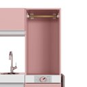 Ver imagem 3 de Cozinha Infantil Luli C/ Refrigerador, Fogão, Micro-ondas, Máq. Lavar/tabua Passar Rose