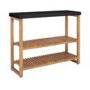 Ver imagem 2 de Estante Aparador Buffet Gold com 2 Prateleiras Luxo Preto