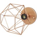 Ver imagem 3 de 10 Lustres Teto Plafon Industrial Aramado Diamante Retrô Luminária Sobrepor Vintage Agp Ilumini Bran