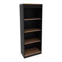 Ver imagem 4 de Estante Escritório 60 cm Multimóveis CR25047 Amêndoa/Preto