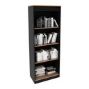 Ver imagem 1 de Estante Escritório 60 cm Multimóveis CR25047 Amêndoa/Preto