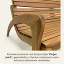 Ver imagem 4 de Conjunto Isa Namoradeira e 2 Poltronas Madeira Maciça Área Externa Jardim – Arveni