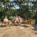 Ver imagem 7 de Conjunto Isa Namoradeira e 2 Poltronas Madeira Maciça Área Externa Jardim – Arveni