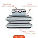 Ver imagem 3 de Jogo de Cama Queen Duplo 4 Peças Sultan Realce Premium Akira