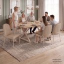 Ver imagem 6 de Conjunto para Sala de Jantar Mesa Império 120x90 com 6 Cadeiras Rubi