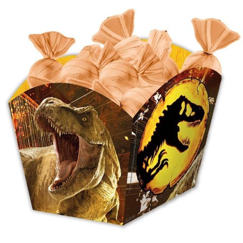 Cachepot de Papel Jurassic World Domínio - 8 Unidades