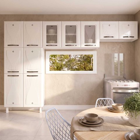 Conjunto de Cozinha Compacta 3 Peças 280cm Star New Telasul