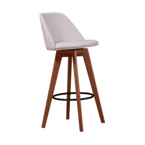 Banqueta Alta Giratória para Cozinha Bar Multimóveis Cr20279 Off White Off White