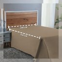 Ver imagem 3 de Roupa Cama Casal 300 Fios Lençol Virol sem Elástico de Algodão:avela
