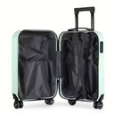 Ver imagem 4 de Mala de Viagem Bordo Anac Rigida 4 Rodinhas 360 Cadeado Senha Bolsa Pequena Aviao Verde
