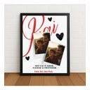 Ver imagem 1 de Quadro Ser Pai É Amar Cuidar e Proteger 33x24cm com Vidro Preto