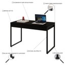 Ver imagem 4 de Mesa Escritório Office Estilo Industrial 1,10 M C/ 2 Gavetas